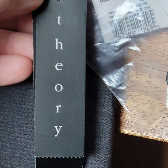 NWT Theory Max 2 Charcoal Maternity Trousers, Sz 12 - Picture 3 of 7